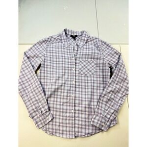 PAIGE Women's Plaid Button Down Shirt Long Sleeve Casual Cotton Top Small‎